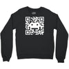 space alien qr code Crewneck Sweatshirt