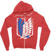 wings of freedom Zipper Hoodie