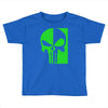 mad engine marvel brand punisher scar glow in the dark Toddler T-shirt