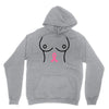 breast with pink ribbon Unisex Hoodie
