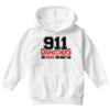 911 dispatcher heroes black logo Youth Hoodie