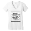 merry christmas ya filthy animal Women's V-Neck T-Shirt
