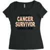 This Is What a Cancer Survivor Looks Like Women's Triblend Scoop T-shirt