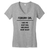 February Girl Women's V-Neck T-Shirt