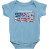 United States Space Force American Flag Baby Bodysuit
