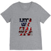 star spangled hammered V-Neck Tee