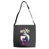 to the moon and back Adjustable Strap Totes