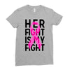 her fight is my fight Ladies Fitted T-Shirt