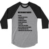 rules for dating my daughter shirt t shirt perfect father's gift 3/4 Sleeve Shirt