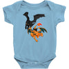 dragon duel collide Baby Bodysuit