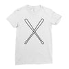 baseball Ladies Fitted T-Shirt