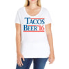 tacos  beer '16 Ladies Curvy T-Shirt