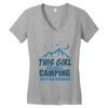 Camper Couple Girl Women's V-Neck T-Shirt