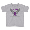 my hero is now my angel pancreatic cancer awareness Toddler T-shirt