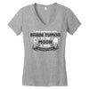 I Love Someone with Brain Tumor to The Moon and Back to Infinity and B Women's V-Neck T-Shirt