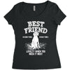 Best Friend  Beagle Women's Triblend Scoop T-shirt