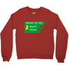 gps logo free exit 63 beach haven Crewneck Sweatshirt