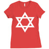 magen david Ladies Fitted T-Shirt