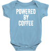 powered by coffee Baby Onesie