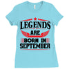 Legends Are Born In September Ladies Fitted T-Shirt