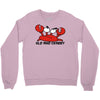 old and crabby Crewneck Sweatshirt