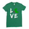 love christmas trending Ladies Fitted T-Shirt