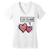 i love you mom Women's V-Neck T-Shirt