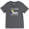caution men at work V-Neck Tee