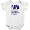 Papa Noun Definition Baby Onesie