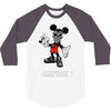 mickey mouse la face cachee en 3/4 Sleeve Shirt