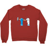 bad sock puppet Crewneck Sweatshirt
