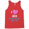 i love july especially the 4th Tank Top