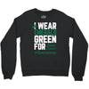 i wear emerald green for liver cancer awareness Crewneck Sweatshirt