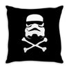 stormtrooper skull Throw Pillow