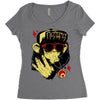 hip hop gorila Women's Triblend Scoop T-shirt