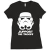 support the troops Ladies Fitted T-Shirt
