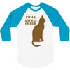 im an animal in bed 3/4 Sleeve Shirt