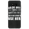 back off i have a crazy mimi and i'm not afraid to user her. Samsung Galaxy S8