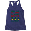 deck the halls and do some burpees Racerback Tank