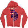zebrah Zipper Hoodie