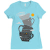 coffee addict Ladies Fitted T-Shirt