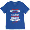 Super Cool Grandad Of A Freaking Awesome Grandson V-Neck Tee