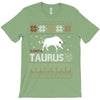 santa taurus christmas ugly t shirts T-Shirt