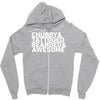 chubby tattooed bearded &amp; awesome Zipper Hoodie