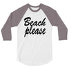 beach please 3/4 Sleeve Shirt