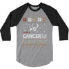 santa cancer  christmas ugly t shirts 3/4 Sleeve Shirt