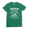i love the world i will never stop exploring Ladies Fitted T-Shirt