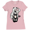 cat woman Ladies Fitted T-Shirt