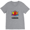 Canada Leaf LGBT V-Neck Tee