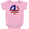 flag us flag peace independence day Baby Onesie